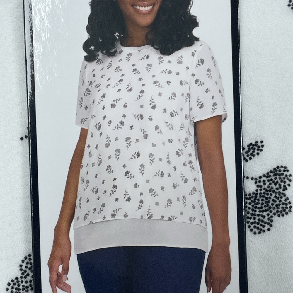 Hilary Radley Women's XXL Blouse White e0138